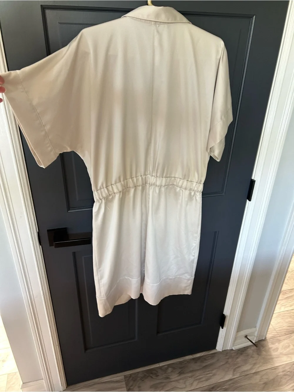 White House Black Market Matte Jersey Utility Jumpsuit - Picture 8 of 8